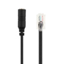 RJ9 4P4C Male Plug to 3.5mm Female Jack Headset Audio Phone Converter Adapt