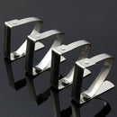 4X Stainless Steel Tablecloth Table Cover Clips Holder Clamps Self Adjusting ^