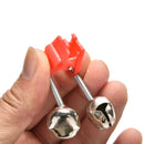20X Red Hot Plastic Clip Double Rod Bite Alarm Fishing Bells Ring Best 3c