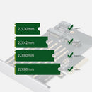 M.2 NVME to PCI-E 3.0 X4 Expansion Card Dual Channels Dual Ports Support PC V6J7