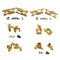 6Pcs 14th RC Car Truck Parts Set Rear Hub Carriers Fits WLtoys 1:14 144001