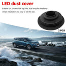 2x Headlight Rubber Dust Covers for HID LED Conversion Kit C6 Bulb Seal Caps