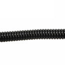 Elastic Plastic Chain Strap Coil Cord Rope Keyring Lanyard Hiking Black
