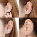 New Simple Nature Leaf Alloy U-Shaped Ear Clip Ear Studs Jewelry For Women