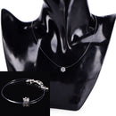 Fashion Women Crystal Necklace Invisible Line Zircon Clavicle Chain Necklace Z