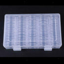 100x Clear Plastic Memorial Coin Capsules W/