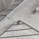 3PCS Kitchen Square Trivets Mat Dishes Placemat Heat Hot Pot Chrome Holder