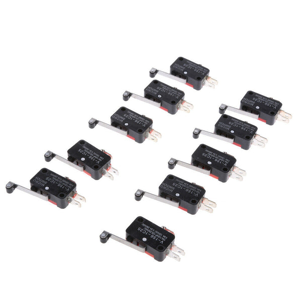 Momentary Lever Roller Micro Switch SPDT (Pack of 10Pcs)