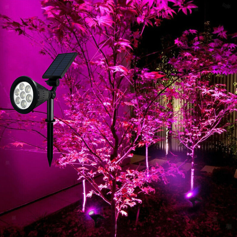 Waterproof Solar Power 7 LED Spotlight Outdoor Security Light Path Lamps