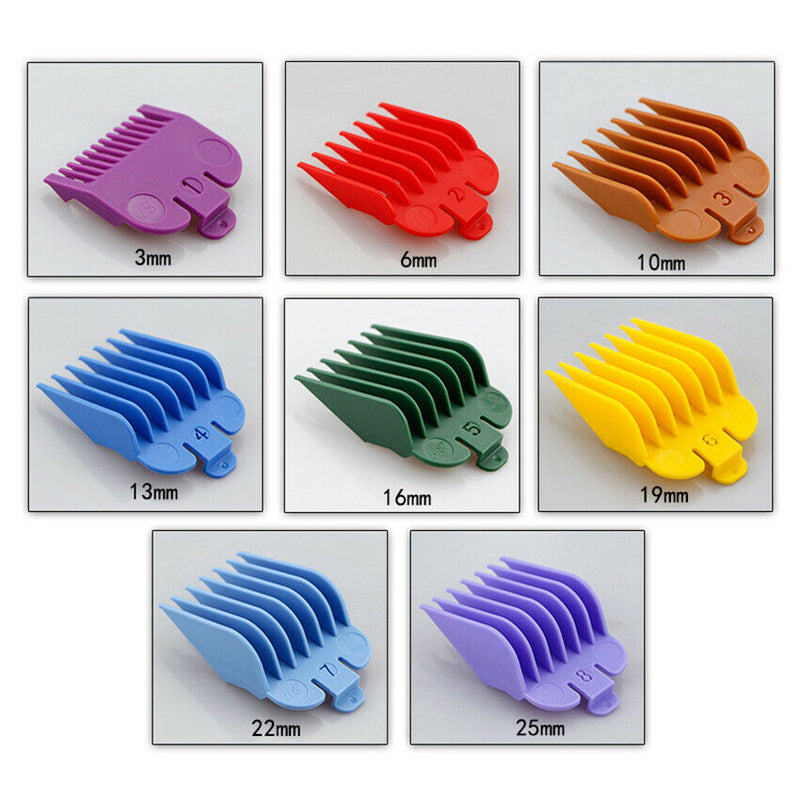8pcs Hair Clipper Limit Combs Replacement Hair Trimmer Attachment Guide 3-25MM