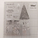 Silicone Clear Stamp Transparent Rubber Stamps DIY Scrapbook Christmas tree  Z