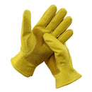 Mens Motorcycle Cowhide Leather Yellow Racing Motorbike Biker Gloves Yellow