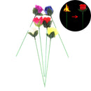 1pcs Torch to Rose Fire Magic Trick Flame Appearing Flower Magic Props  OZ