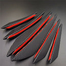6Pcs Carbon Fiber Style Car Front Bumper Lip Splitter Body Spoiler Canards 3C