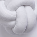 Knot Pillow Plush Throw Pillow Comfortable Sofa Mat for Living Room White