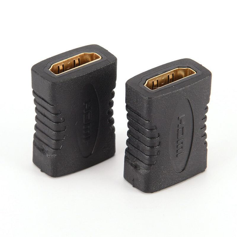 2PCS HDMI Female to Female Coupler Extender Adapter Connector F/F for HDTV HD LJ