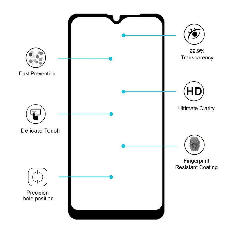 Hat-Prince 2.5D 9H Tempered Glass Phone Screen Film Protector for LG W30