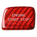 New Carbon Fiber Red Keyless Engine Start Button Cover Trim Fit for Chevrol