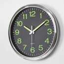 12" Luminous Wall Clock Glow In The Dark Silent Quartz Indoor Noctilucent Decor
