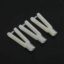6pcs 2mm Dia Push Rod RC Plane Boat Car Rudder Servo Nylon Clevis Clip Whit Z4E2