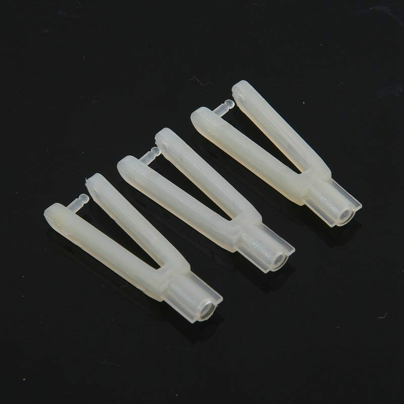 6pcs 2mm Dia Push Rod RC Plane Boat Car Rudder Servo Nylon Clevis Clip Whit Z4E2