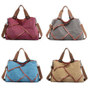 Multi-Functional Patchwork Canvas Handbag Large Capacity Ladies Handbag Sho