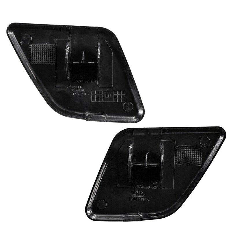 Pair L+R Side Headlight Bumper Washer Cap Jet Cover for Volvo XC90 2007-201