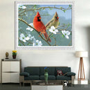 5D DIY Full Round Drill Diamond Painting Bird Cross Stitch for Gift (B1019) A