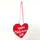 Happy Valentine Day Non-woven Fabric Wall Hanging Board Home Plaques Signs