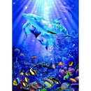 5D DIY Full Drill Square Diamond Painting Dolphin Cross Stitch Embroidery