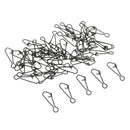 50pcs Fishing Hooked Snaps Lure Connector sMix Fishing Barrel Snaps Tackle