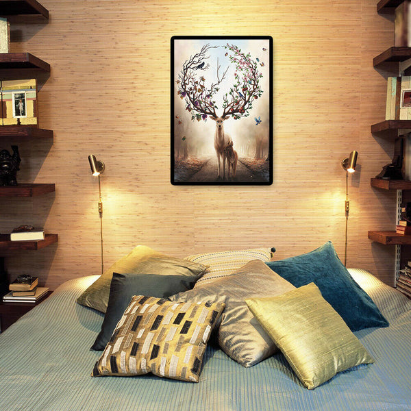 1000pcs Painting Puzzle DIY Paper Jigsaw Educational Toys (D Warm Elk)