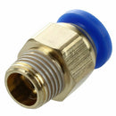 5 Pcs 1/8" PT Male Thread 6mm Push In Joint Pneumatic Connector Quick Fitti G2C3