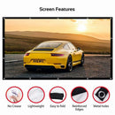 Projector Simple 150" inch 16:9 HD Foldable Screen for Home Theater Office