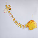 happy birthday giraffe paper banner hanging diy party decor bunting supplies ME