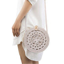 Bali Round Rattan Crossbody Bag For Women Handmade Women Hollow Rattan Hand