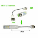 LED light Bulb lamp Holder Converters Adapter Flexible E27 to E27 20cm Leng S2A5