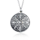 Cross pattern double lettering necklace K1Q3