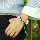 DIY Handmade Weave Rope Bracelet Colorful Ethnic Bangles Jewelry (Style 3)