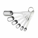 Measuring Spoons 6 Pcs/Set Stainless Steel Tea Coffee Measure Cooking Scoop
