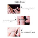 10pcs Ring Resizing Jewelry Tools Transparent Ring Size Adjuster Set Plastic