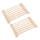 2 Pieces Wooden Sauna Air Vent Ventilation Louver Grille for Sauna Club Hot Tub