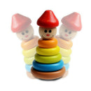 Wooden Tumbler Small Rainbow Tower Ferrules Stacked Puzzle Children Educational