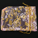 100Pc 7x9cm Rose Organza Drawstring Gift Jewelry Bags Pouches Wedding Xmas