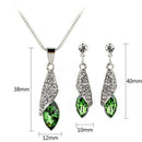 Fashion Necklace Lady Drop Pendant Necklace Earrings Set Necklace Necklace, J3A5