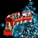 New 4 Piece Wood Christmas Xmas Train for Ornament Decoration Decor Gift