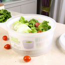 Plastic Large Salad Spinner Leaf Dryer Lettuce Veg Drainer Dressing Herb Wat Bj