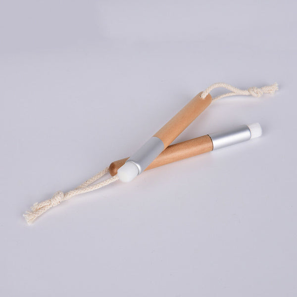 Wooden Handle Remover Nose Pore BlackHead Clear Brush Cleaning Facial Brushe  Gw