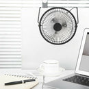 Black Solar Panel Powered +USB 5W metal Fan 8Inch Cooling Ventilation Car C