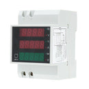 100A AC80 - 300V digital multifunctional DIN Rail Voltage Meter Voltmeter W